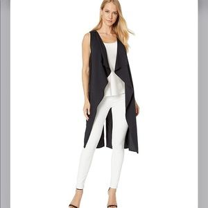 BcbgMaxAzria Sleeveless Drape Front Vest
